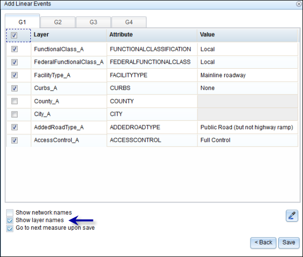 Choosing events in the attribute set Choosing events in the attribute set